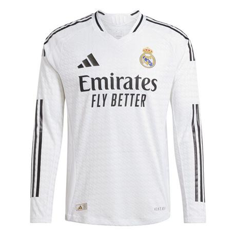 adidas  maillot domicile authentique manches longues real madrid 2024/25 