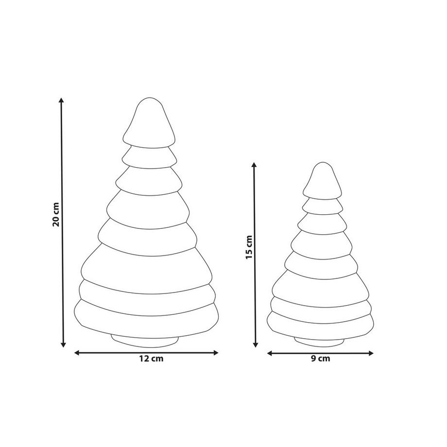Beliani Lot de 2 figurines en Papier Moderne SKJOMA  