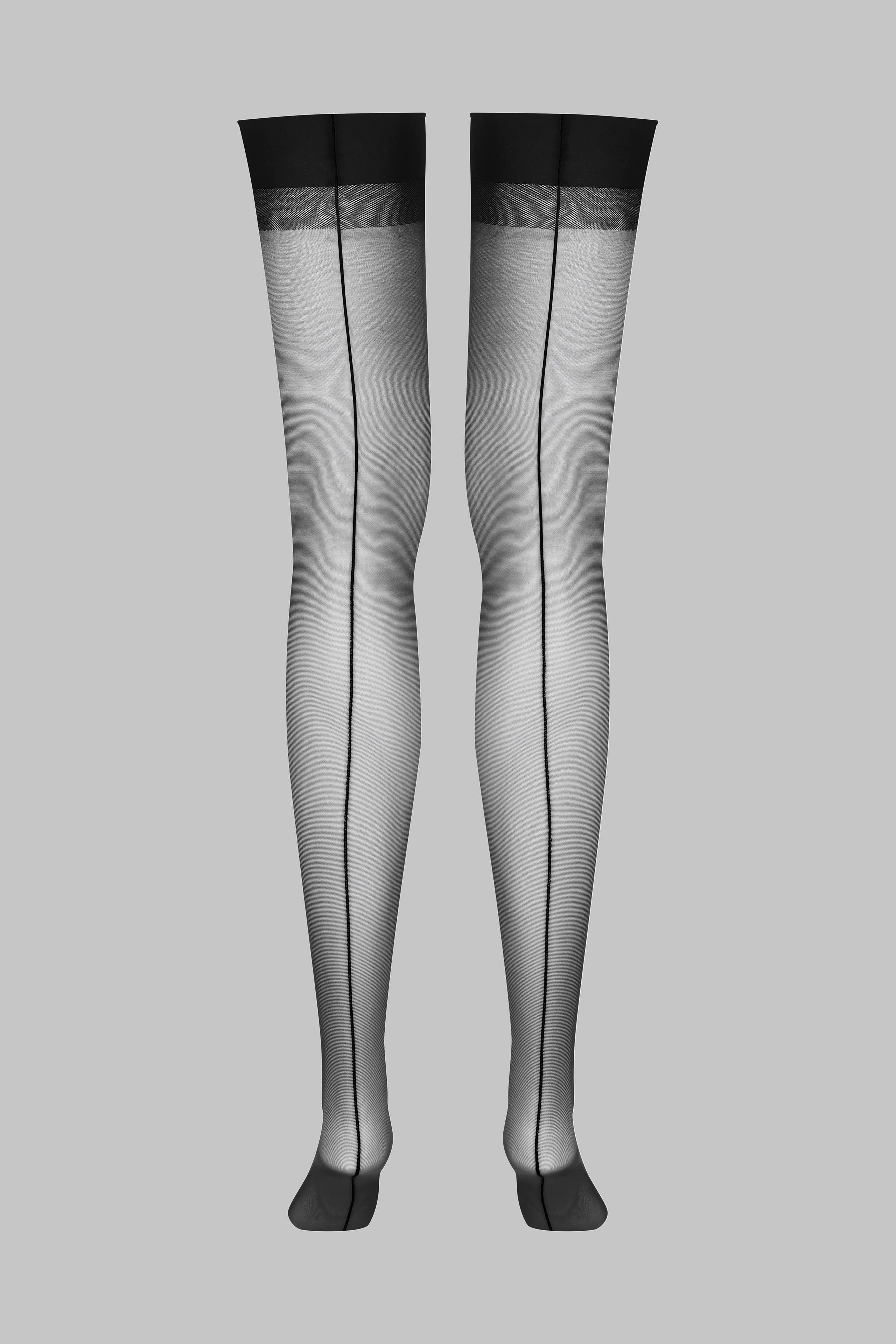 Image of Strümpfe Mit Naht - 20d Damen Schwarz 4