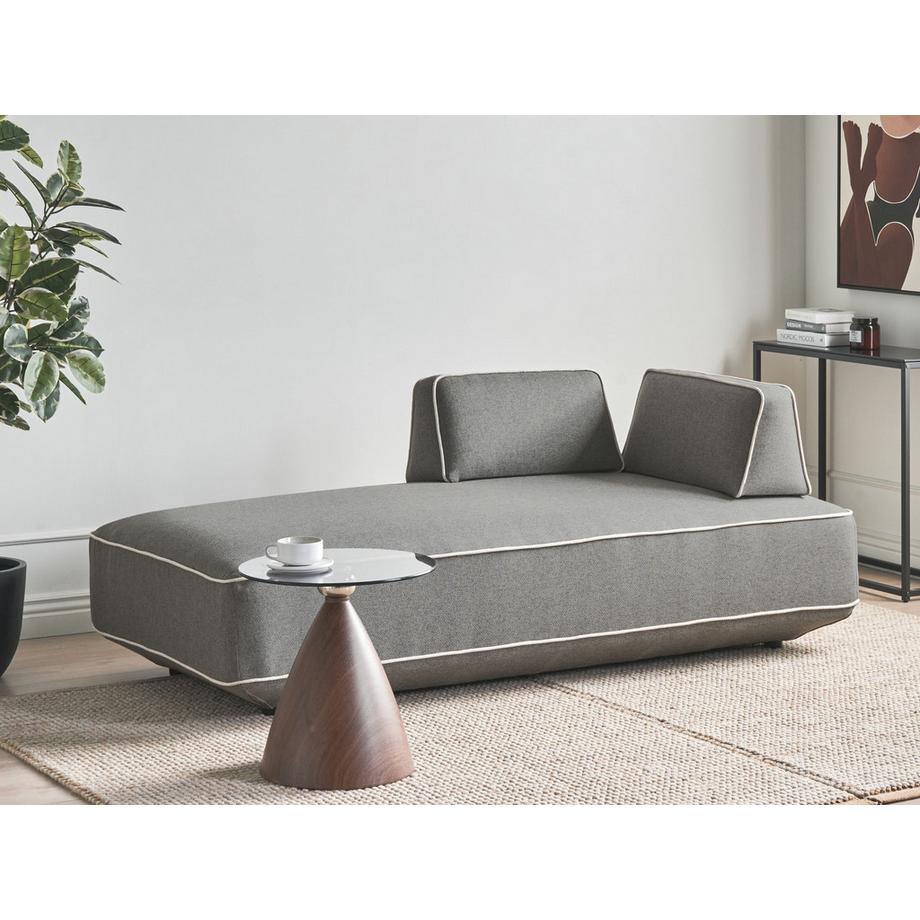 Beliani Chaiselongue aus Stoff Modern SEILLANS  