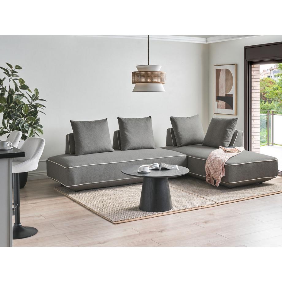 Beliani Chaiselongue aus Stoff Modern SEILLANS  