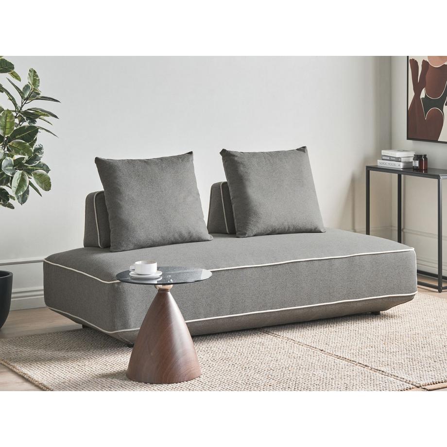 Beliani Chaiselongue aus Stoff Modern SEILLANS  