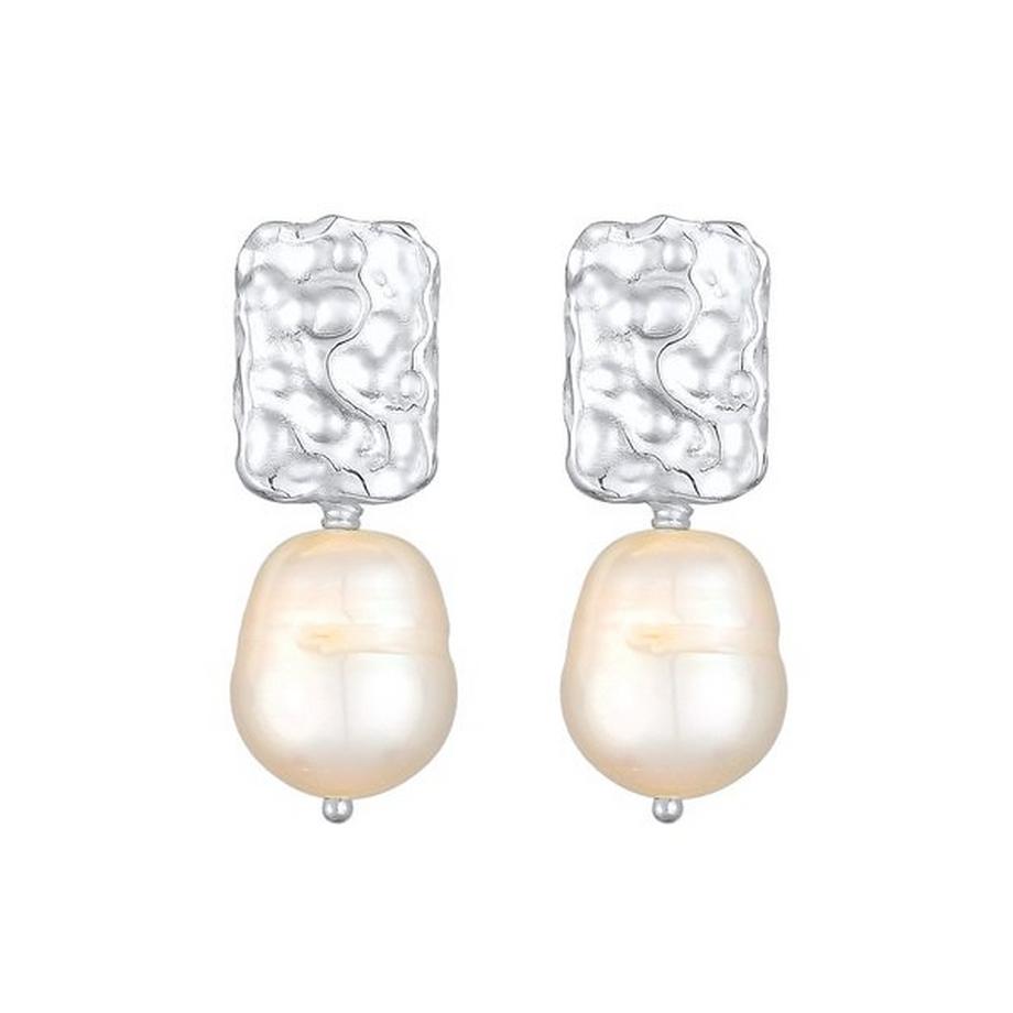 Elli  Ohrringe Stecker Baroque Süßwasserzuchtperle 