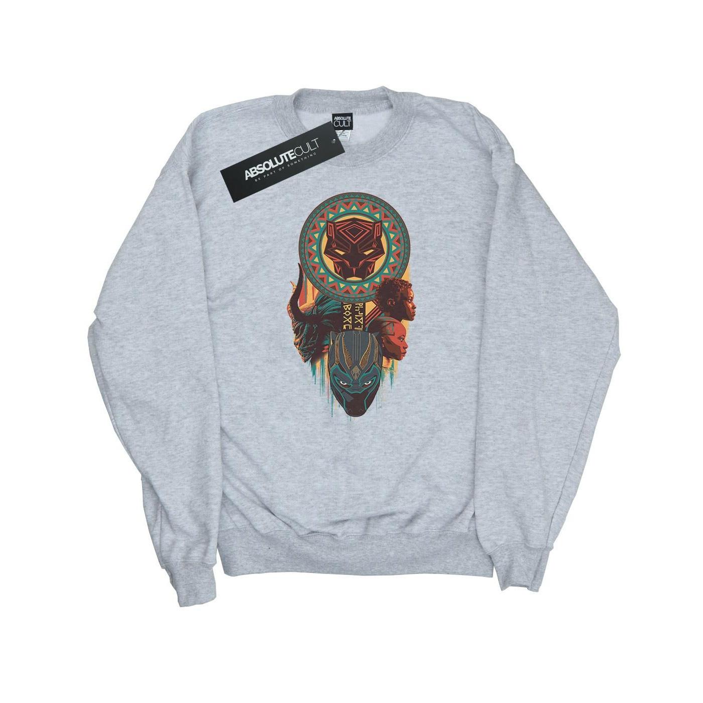 Image of Black Panther Totem Sweatshirt Damen Grau XXL