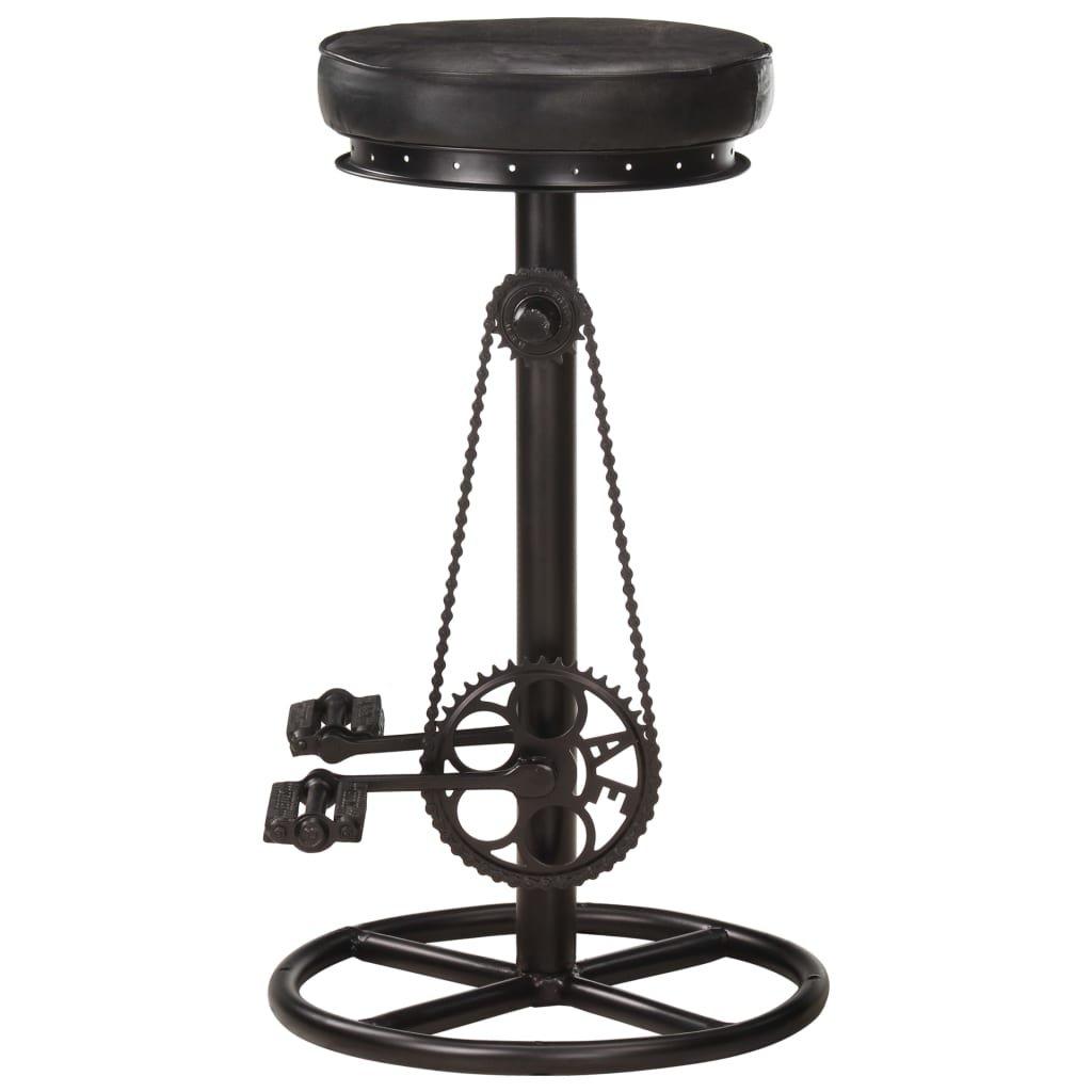 VidaXL Tabouret de bar cuir  