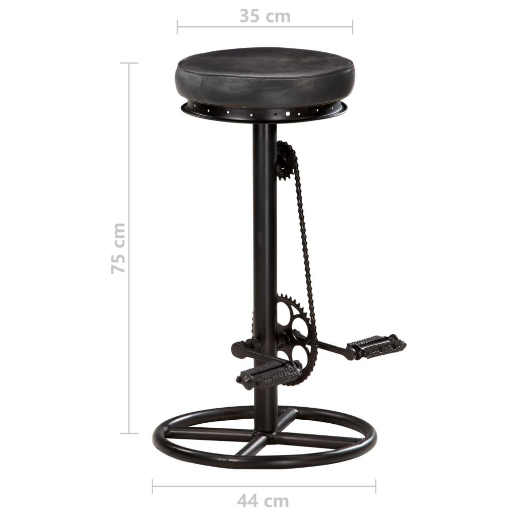 VidaXL Tabouret de bar cuir  