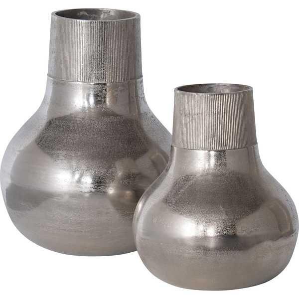 mutoni Vase Metal XL silber  