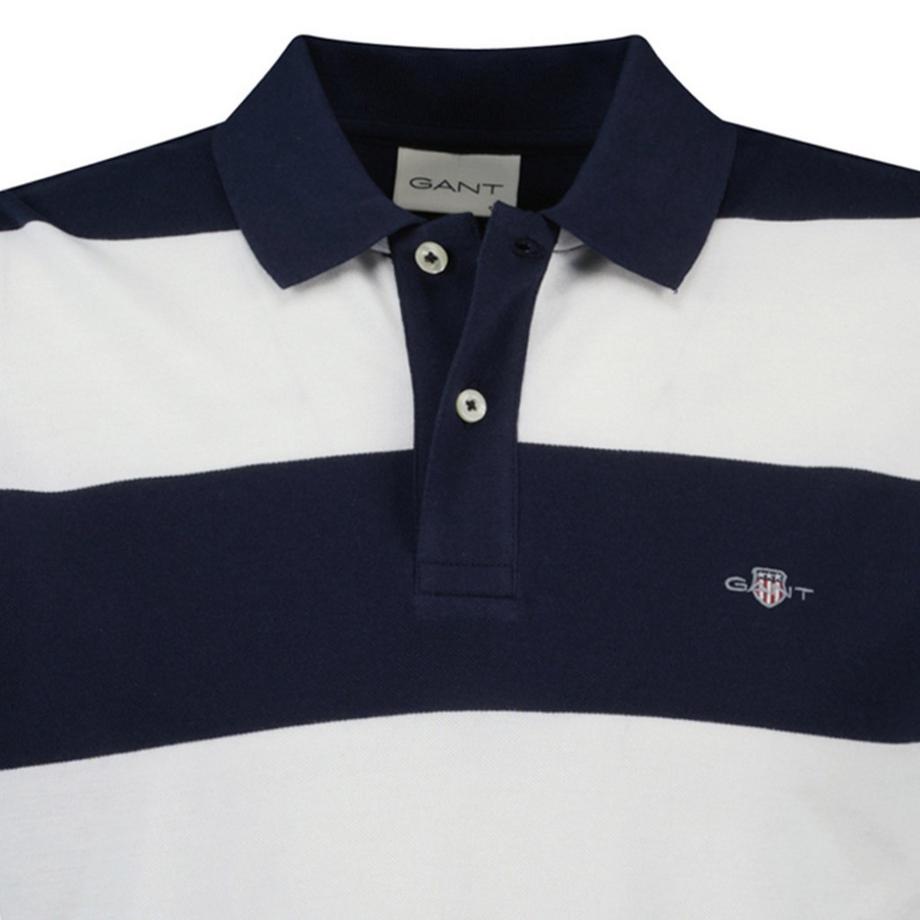 GANT Block Stripe Comfort Fit Poloshirt  