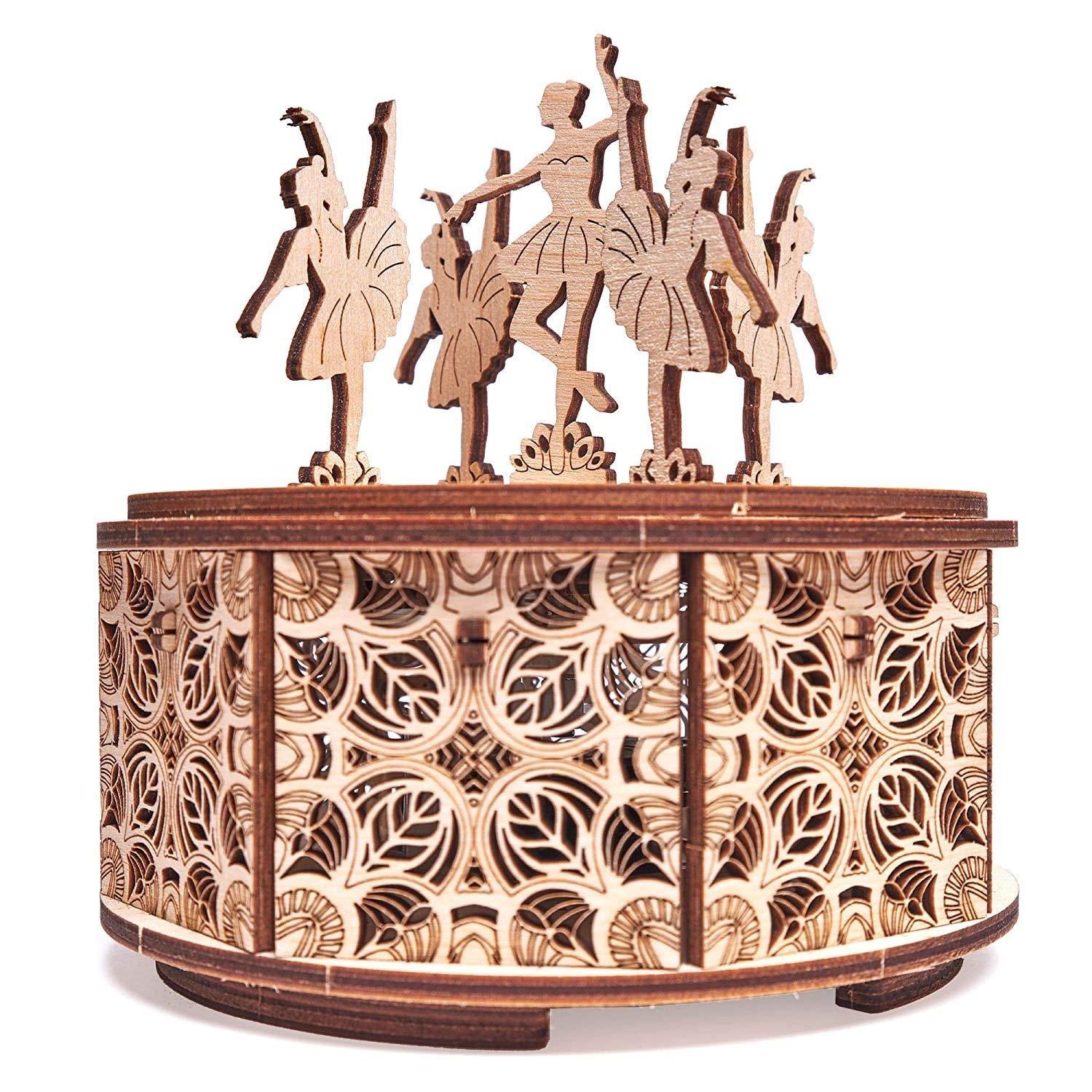 Wood Trick  Tanzende Ballerinas - Spieluhr - 3D Holzbausatz 