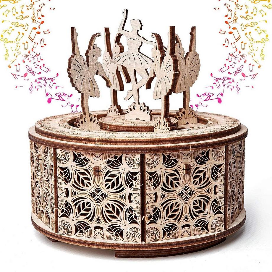 Wood Trick  Tanzende Ballerinas - Spieluhr - 3D Holzbausatz 