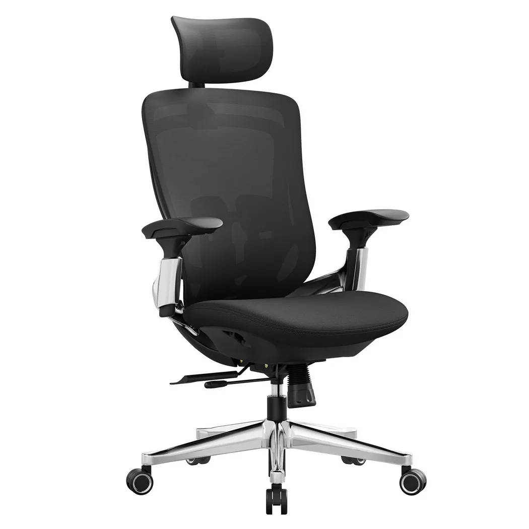Pricenet – Ergonomischer Bürostuhl aus Netzstoff mit verstellbarer Lordosenstütze, 79 x cm
