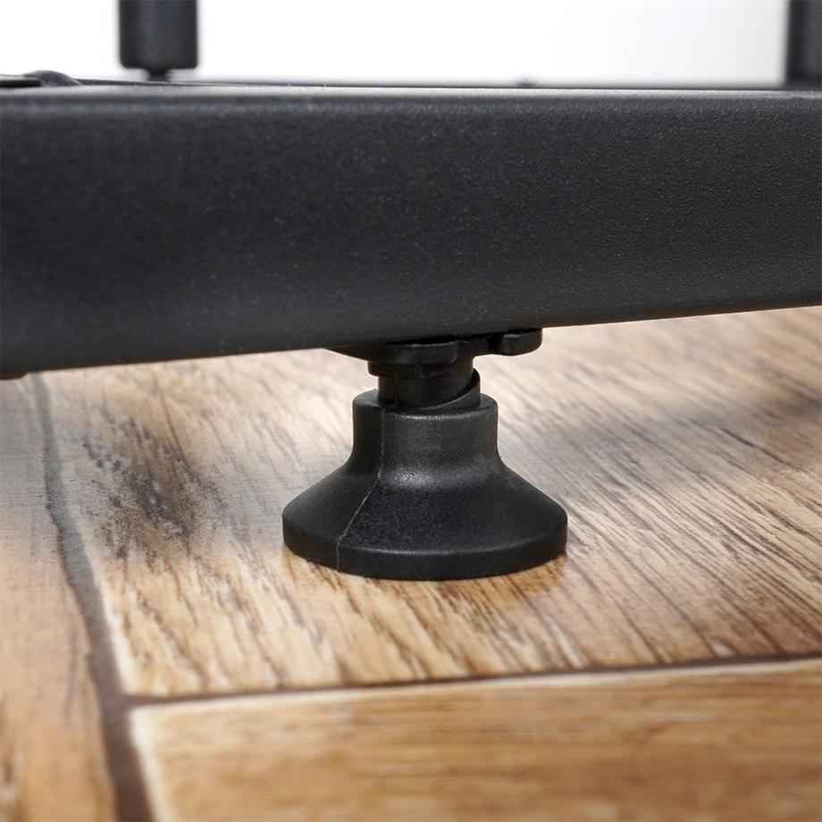 B2X  Schwarzer Blumenständer aus Metall mit acht Ebenen für Töpfe 