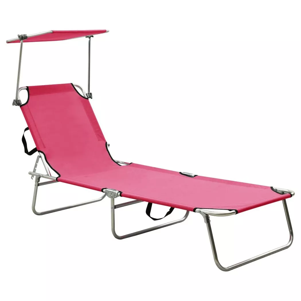 VidaXL - lettino Tessuto, One Size, Fucsia