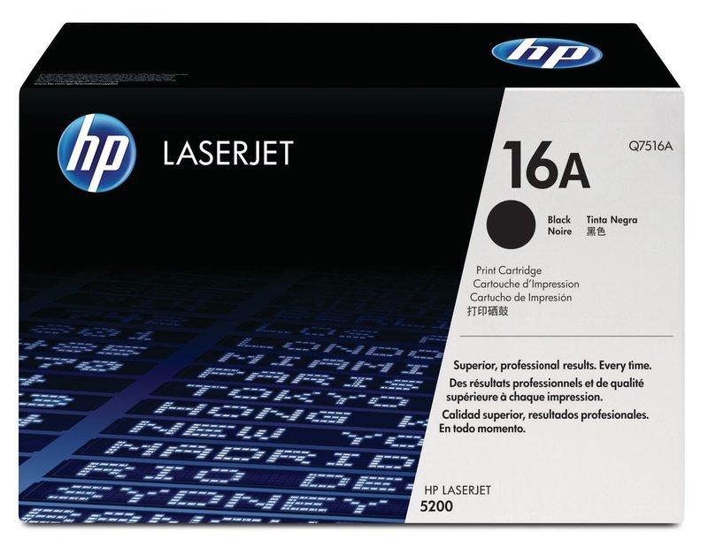 Hewlett-Packard  HP Toner-Modul 16A schwarz Q7516A LaserJet 5200 12'000 Seiten 