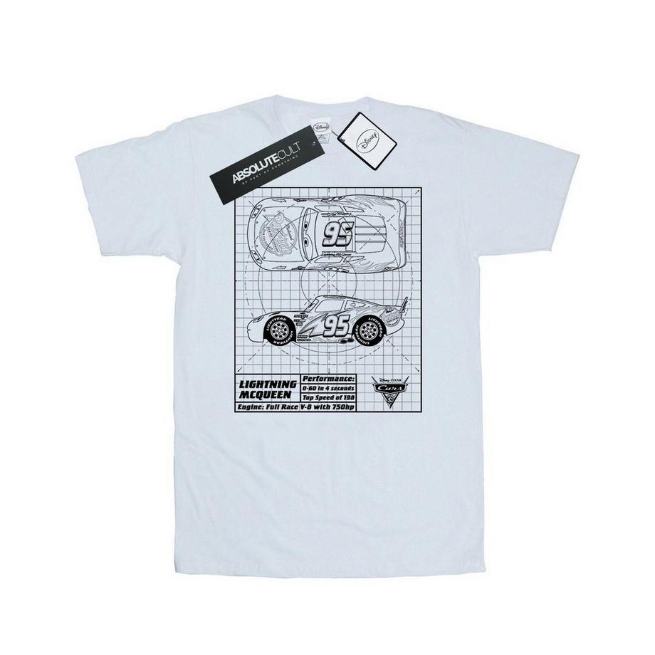 Cars Lightning McQueen Blueprint T-Shirt  