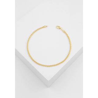 MUAU Schmuck  Bracelet Zopf Gelbgold 750, 2.1mm, 19cm 