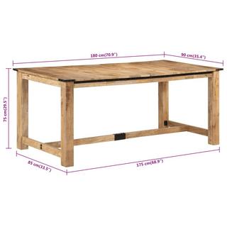 VidaXL Esstisch mangoholz  