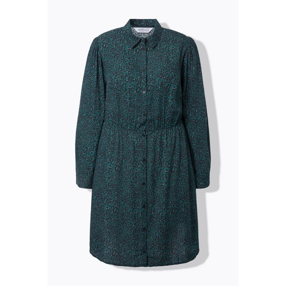 Studio Untold Kurzes Langarm Leo A-Linien-Kleid  