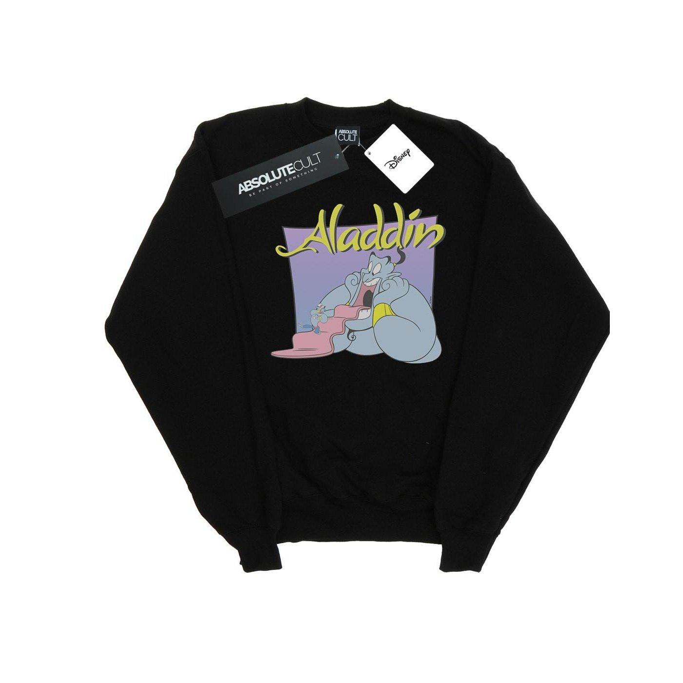 Image of Aladdin Genie Wishing Dude Sweatshirt Herren Schwarz 4XL