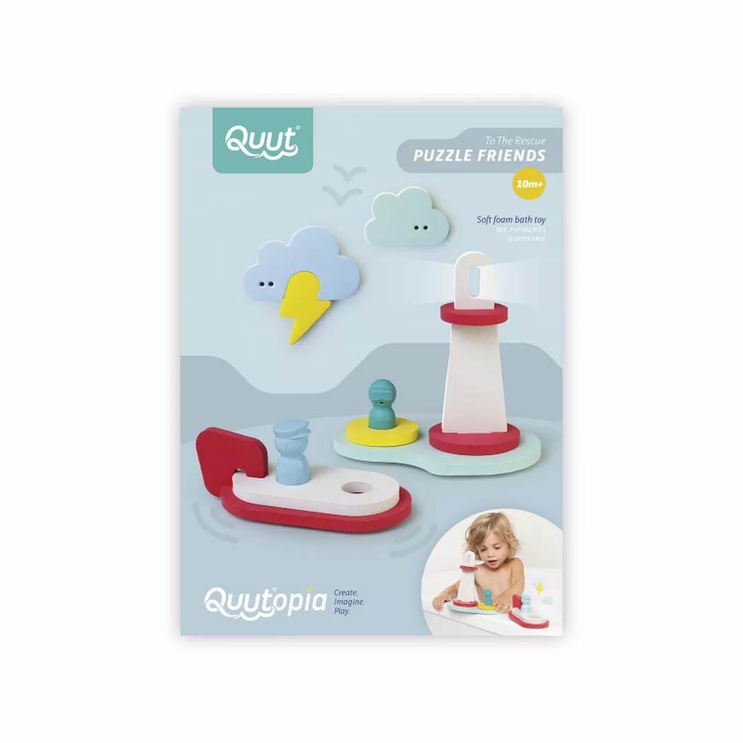 Quut - To the rescue - Bath puzzle, One Size, Multicolor