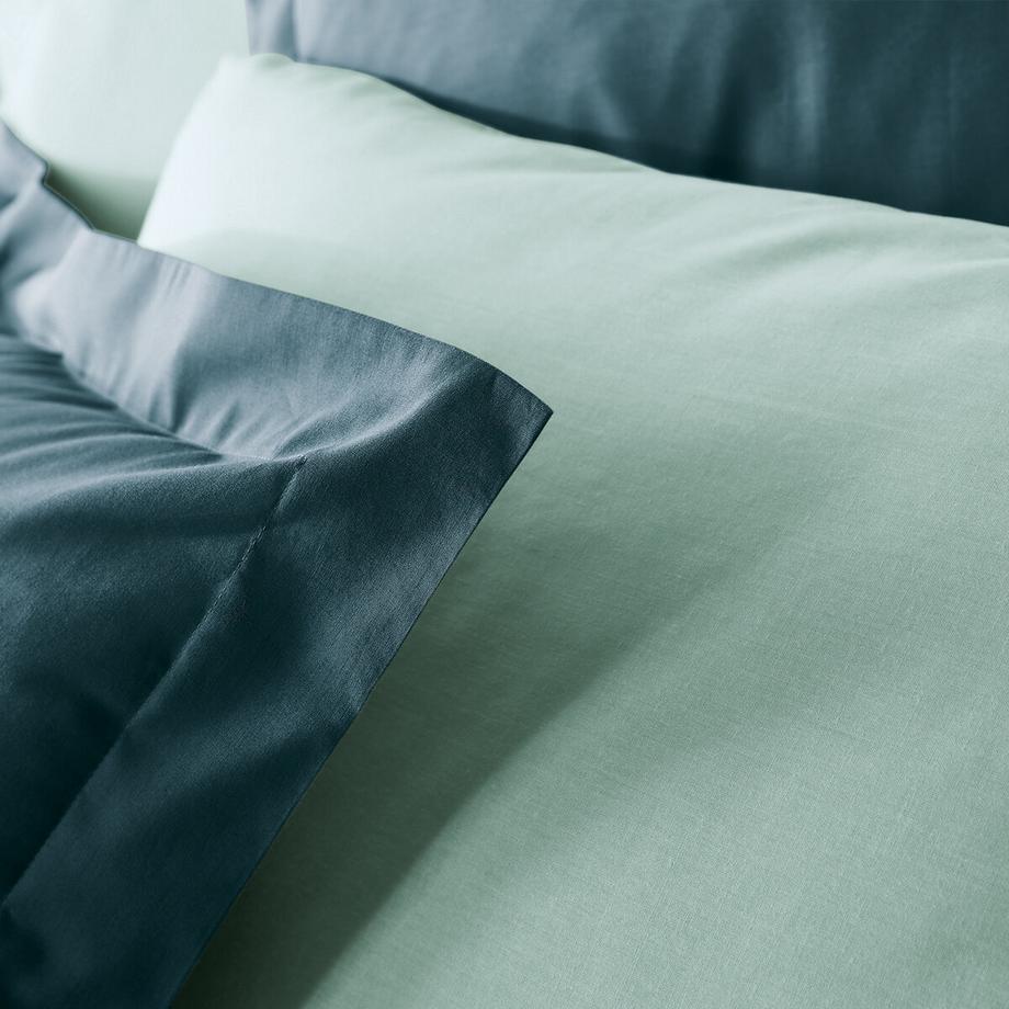 La Redoute Intérieurs Scenario Taie unie coton biologique à volant plat  