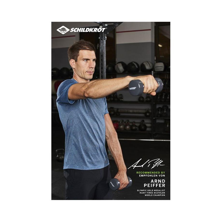 SCHILDKRÖT  Vinyl Hanteln 3.0kg 2er Set 