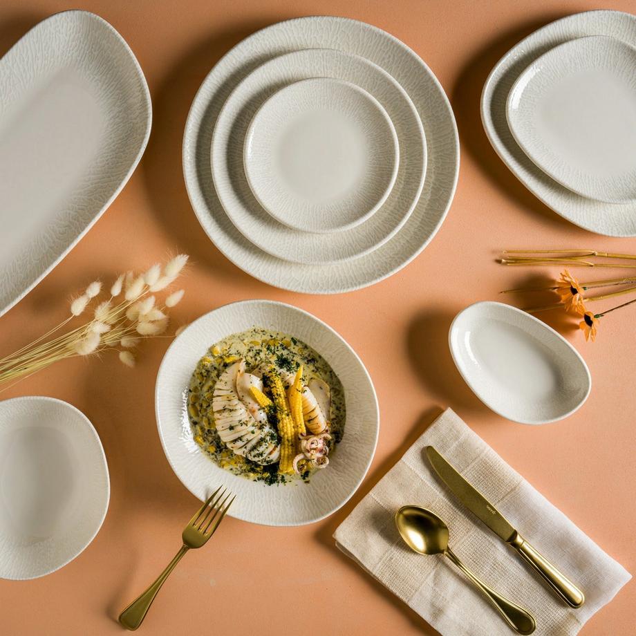 Bonna  Ensembles de vaisselle - Radix (Large)  - 24 pièces - 6 Personnes - Porcelaine 