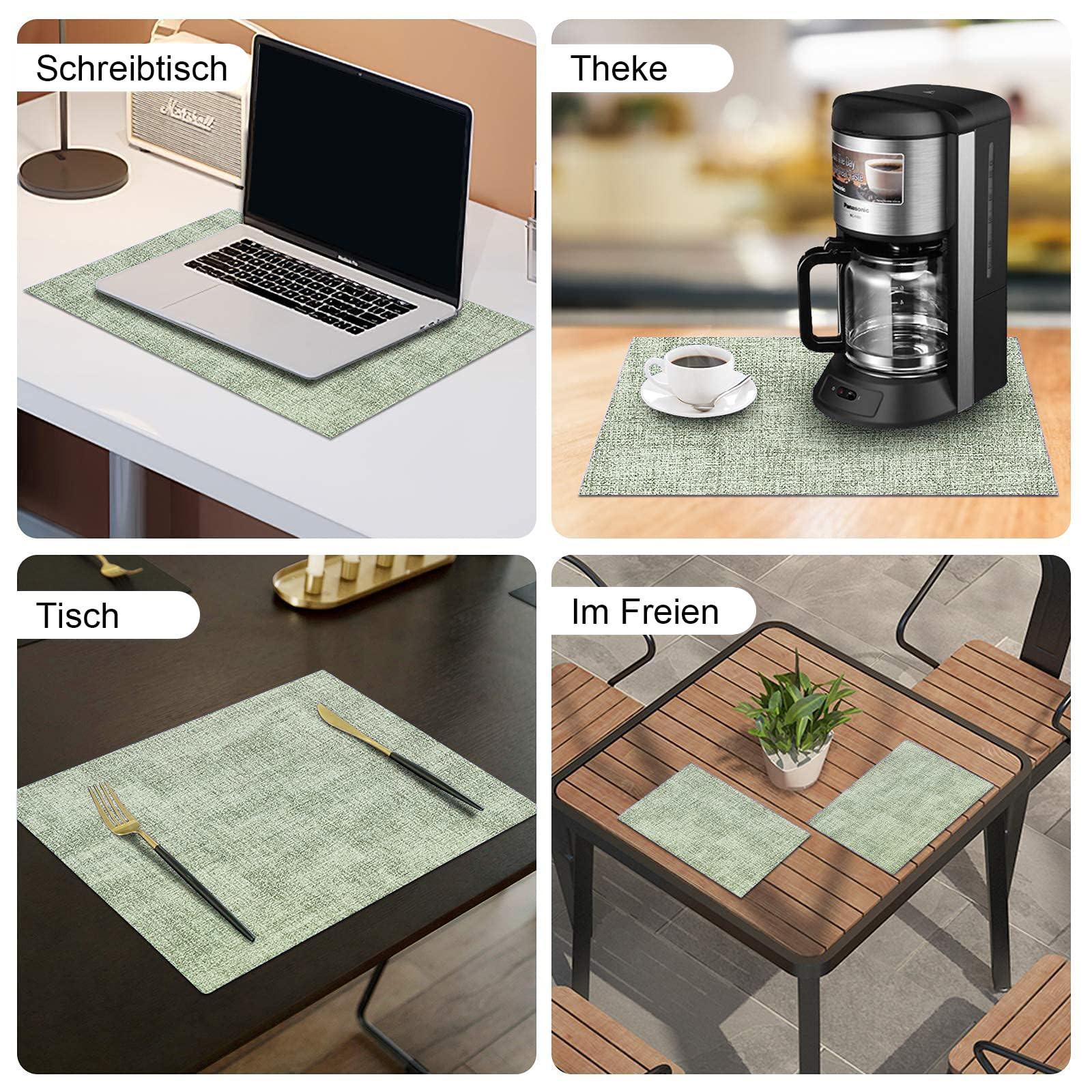 Alopini Tischsets Waschbar 6er Set, Wasserdichtes Tischset, Schönes Tischset  