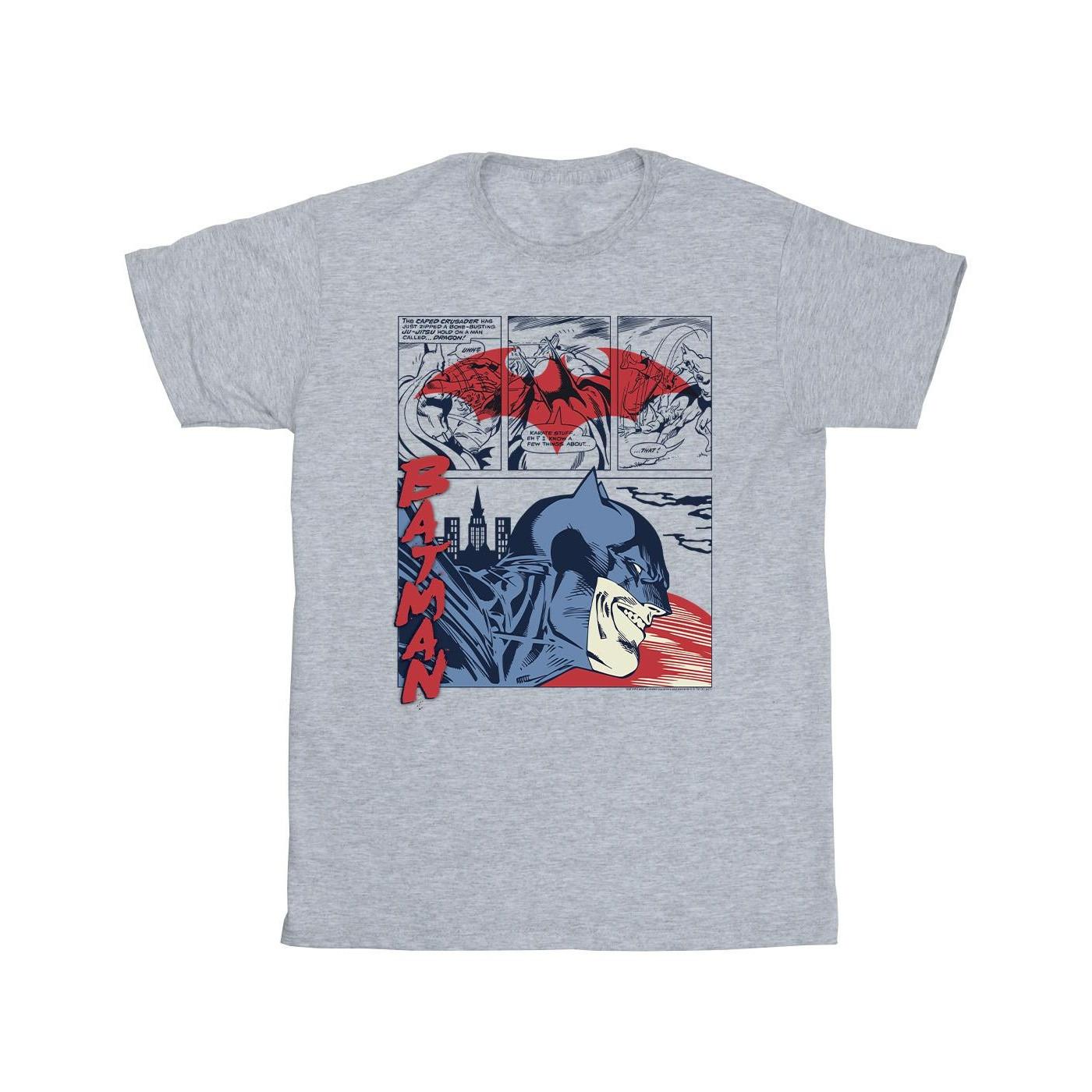 Image of Batman Comic Strip Tshirt Mädchen Grau 140/146