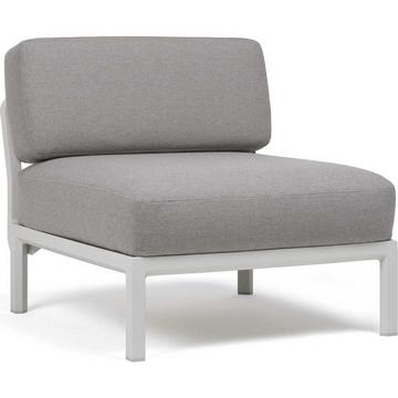 Gartenlounge-Mittelelement Maximo weissgrau