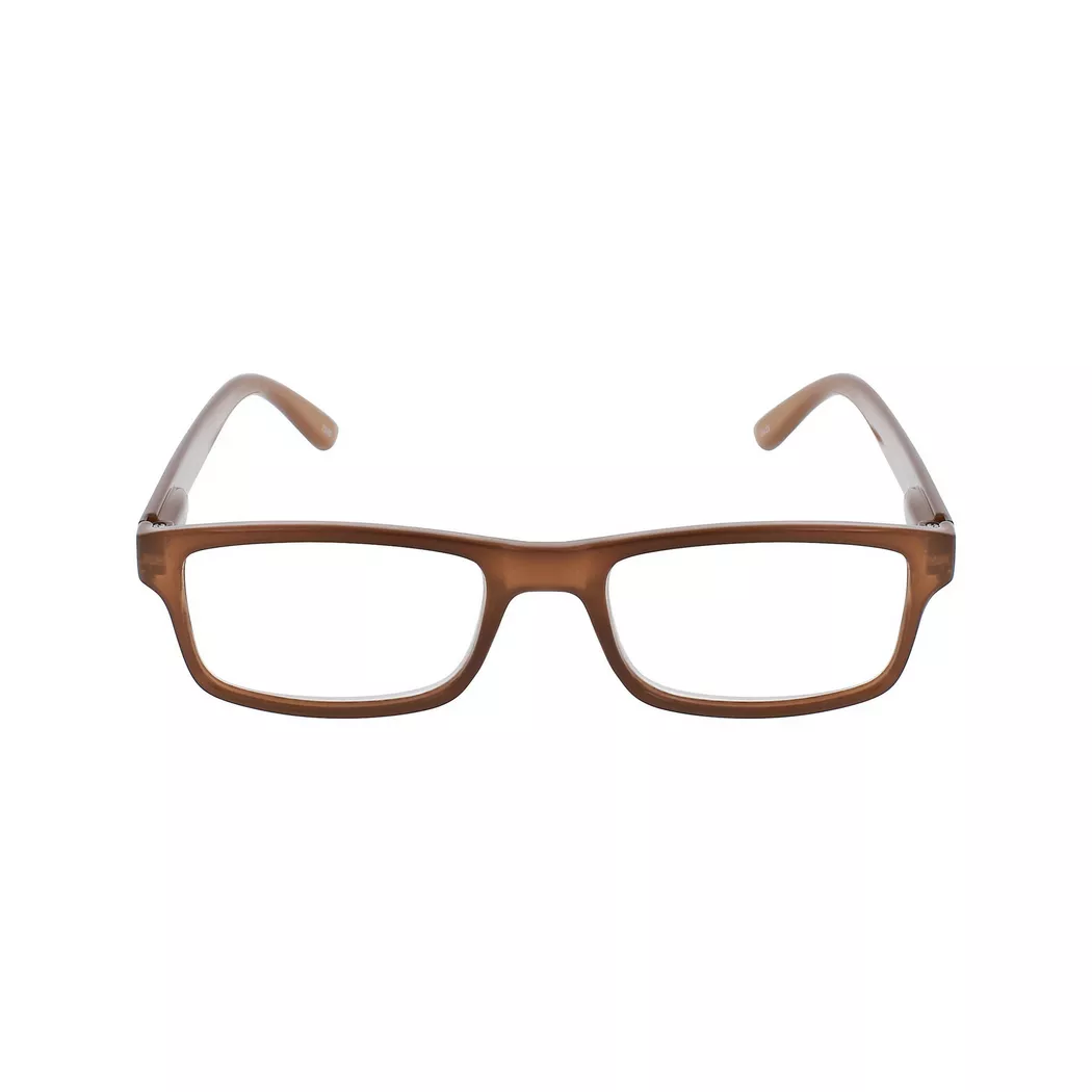 Invu - Lesebrille mit Etui, für Herren, Beige, Größe ONESIZE