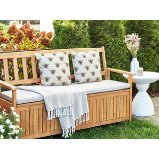 Beliani Gartenkissen 2er Set aus Polyester Modern CANNETO  