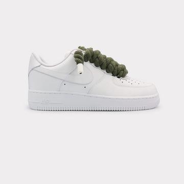 Air Force 1 White - Rope Lace Olive