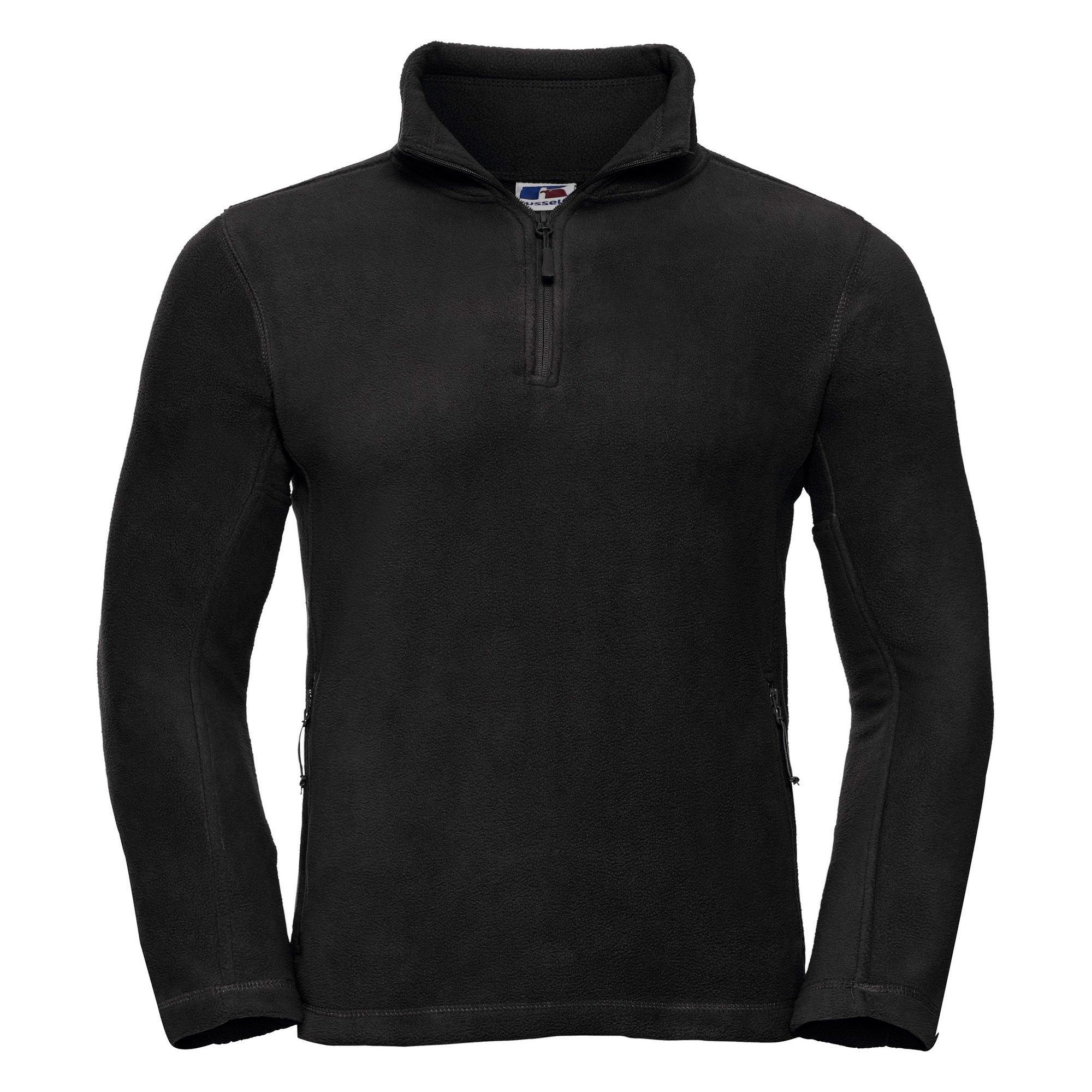 Image of Outdoor Fleecepullover Mit Reißverschluss Am Kragen Herren Schwarz S