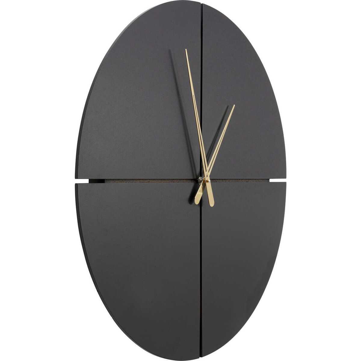 KARE Design Horloge murale Andrea noire ronde 60  