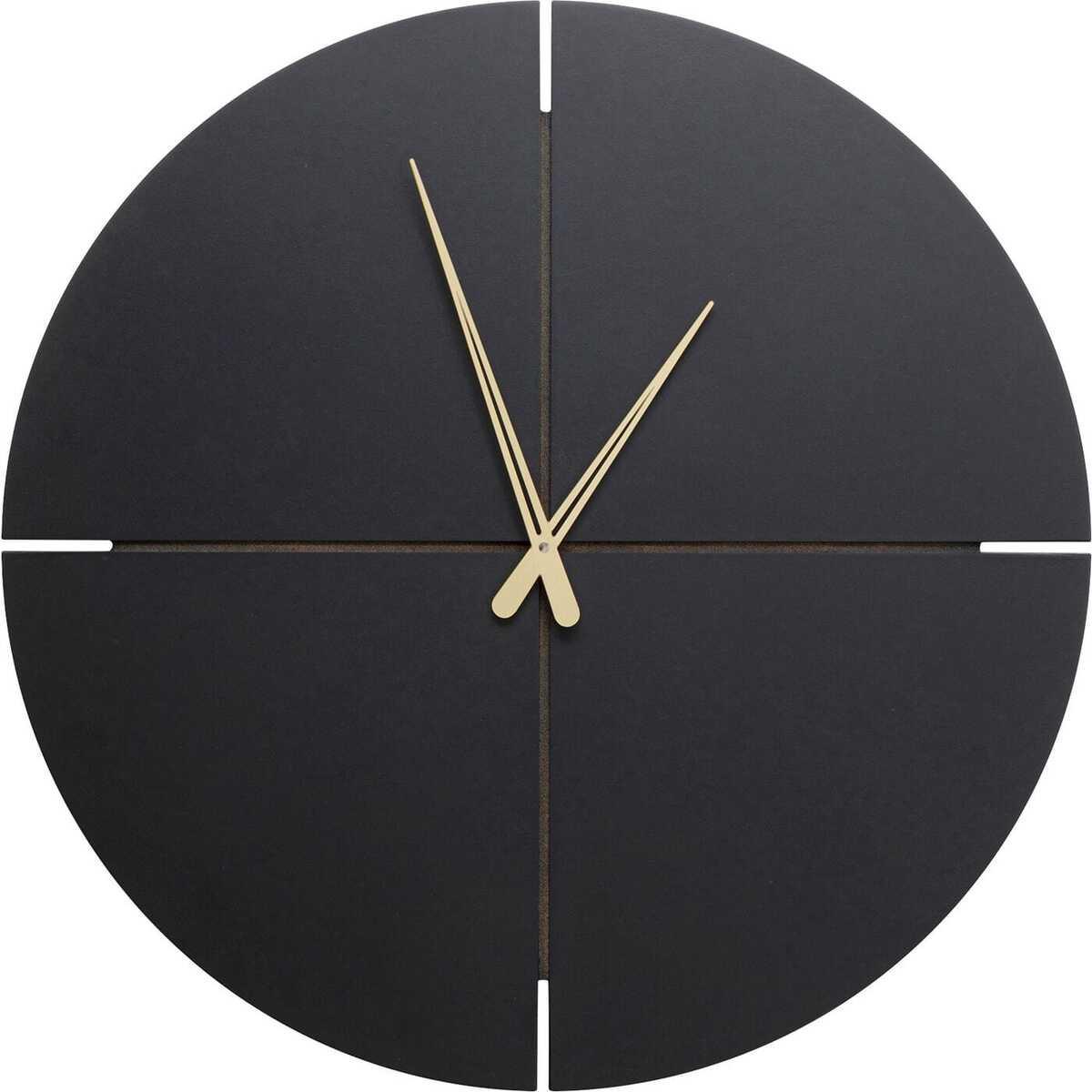 KARE Design Horloge murale Andrea noire ronde 60  
