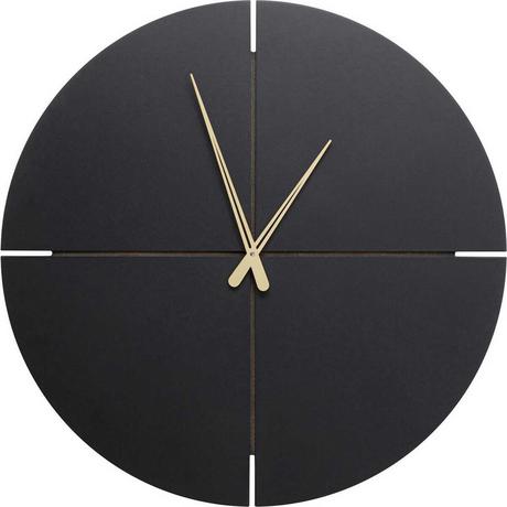 KARE Design Horloge murale Andrea noire ronde 60  