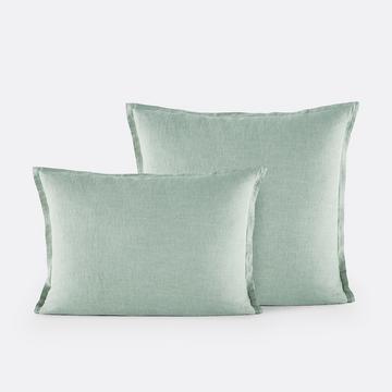 Taie d'oreiller en lin lavé