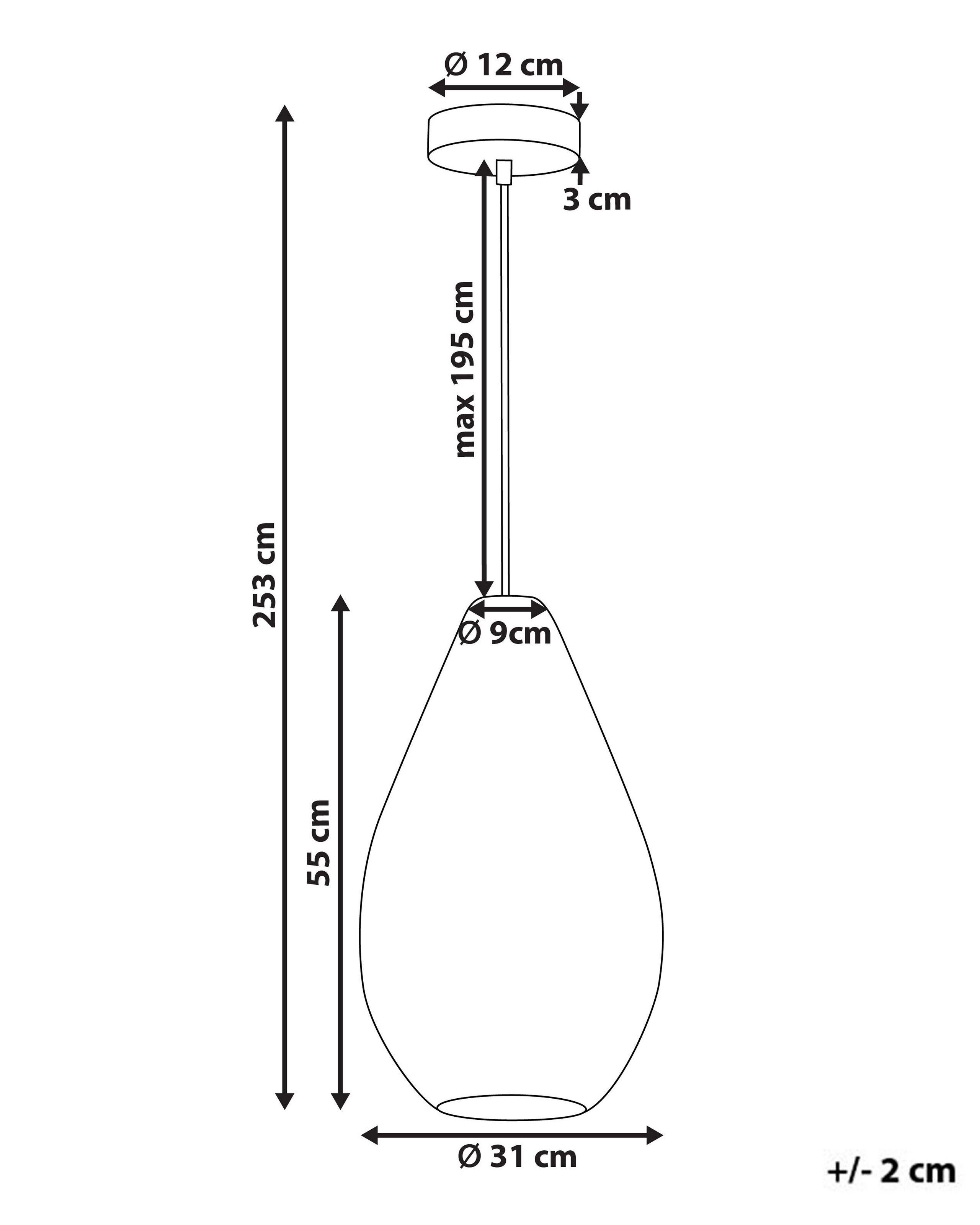 Beliani Lampe suspension en Coton Boho ANNOTTO  