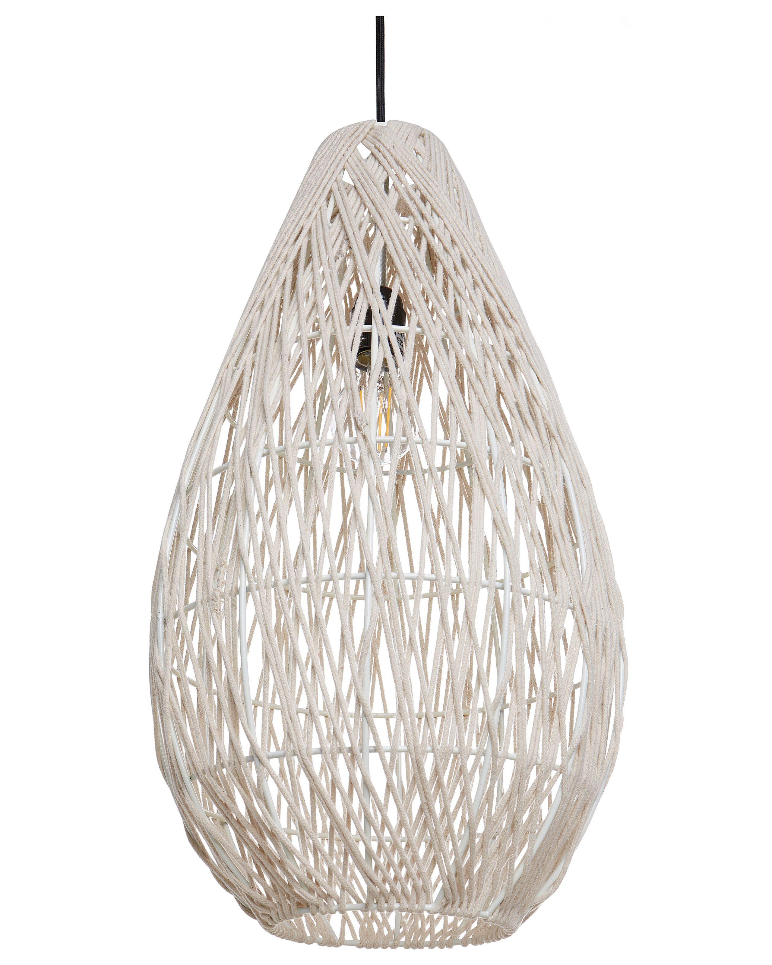 Beliani Lampe suspension en Coton Boho ANNOTTO  