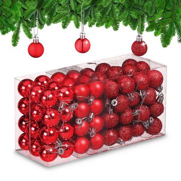 Set di palline per albero di Natale, confezione da 96