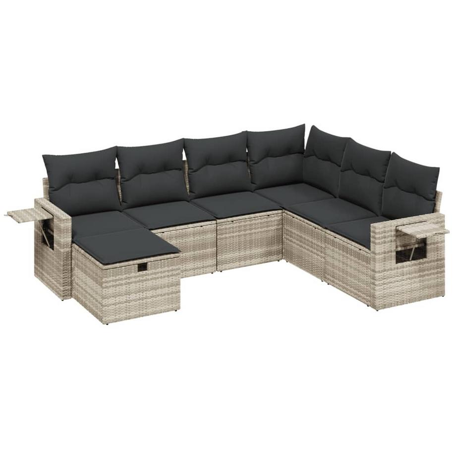 set divano da giardino Polirattan