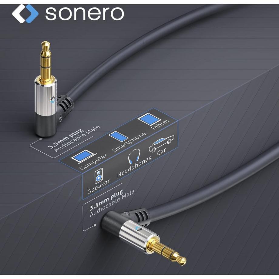 sonero  sonero S-AC520-010 cavo audio 1 m 3.5mm Nero 