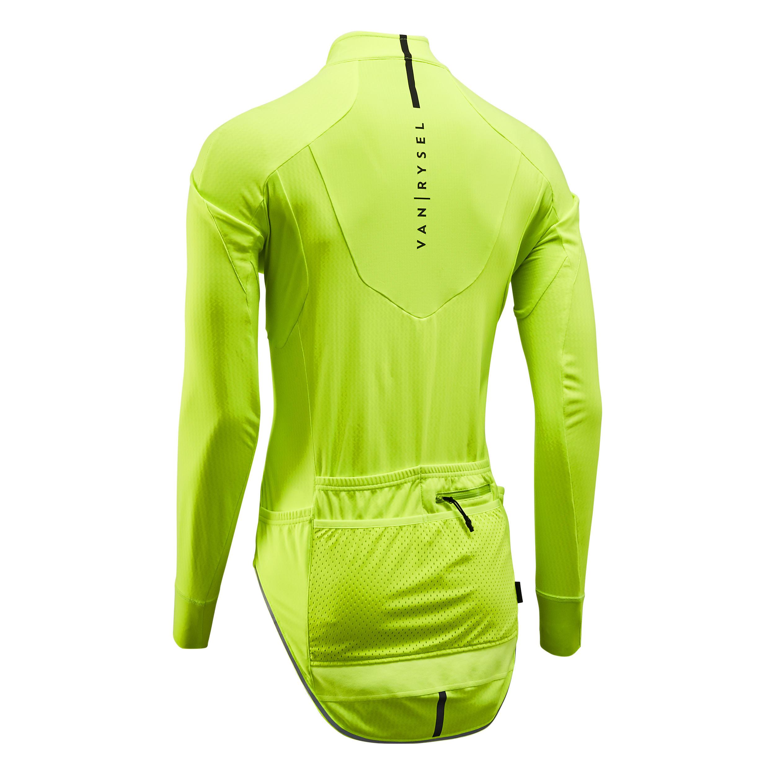 VAN RYSEL  Fahrradjacke Rennrad Winter Racer gelb 