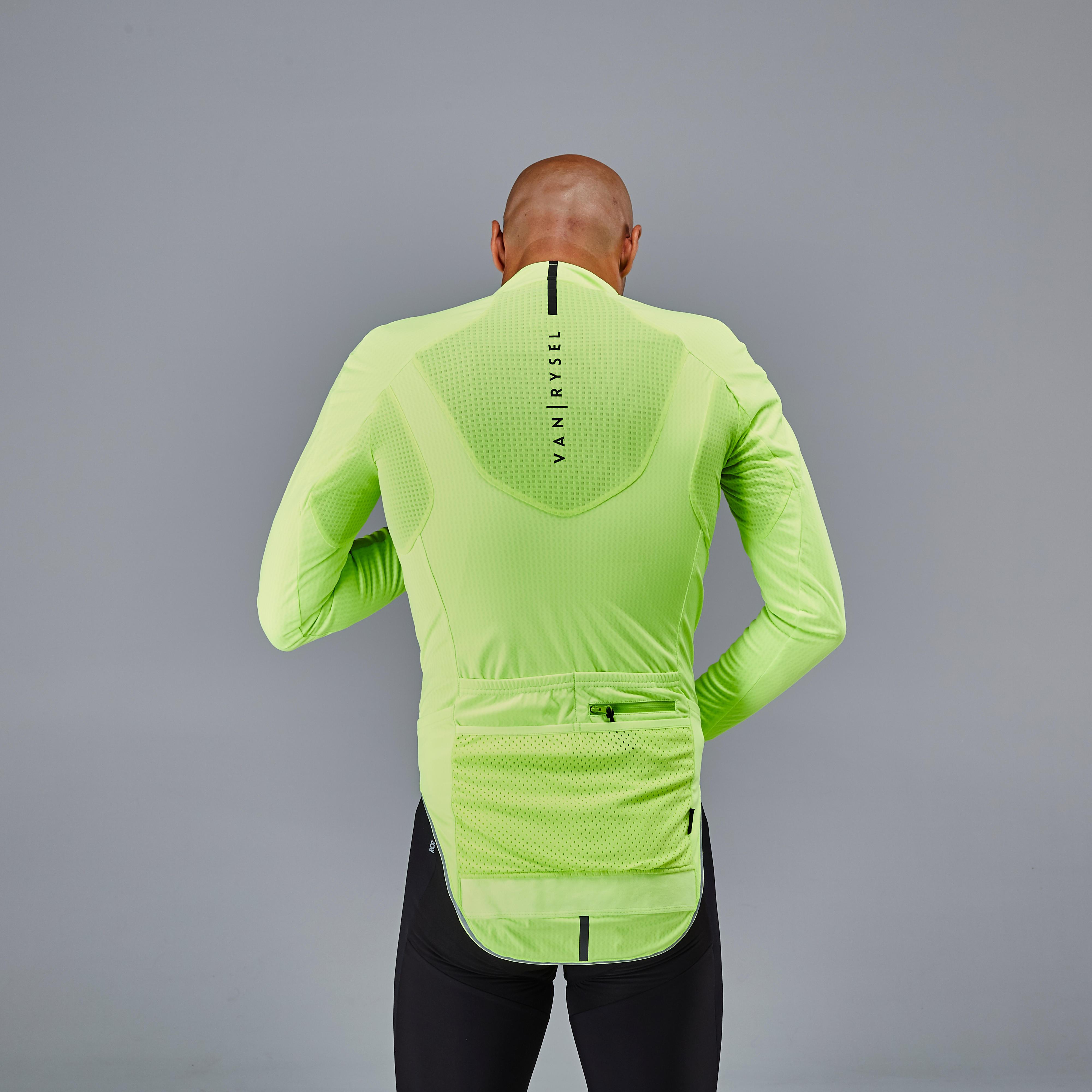 VAN RYSEL  Fahrradjacke Rennrad Winter Racer gelb 