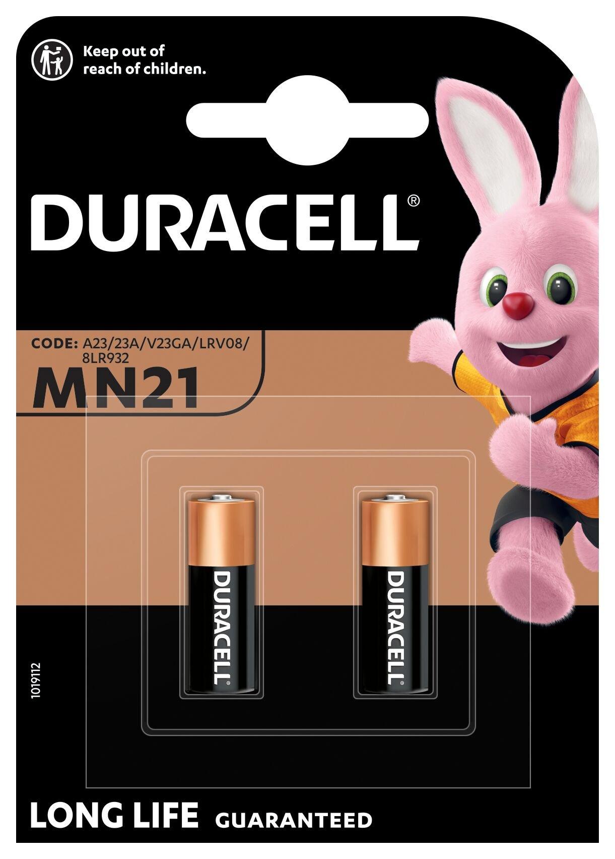Image of Duracell 2x Mn21 Unisex Schwarz Leicht ONE SIZE