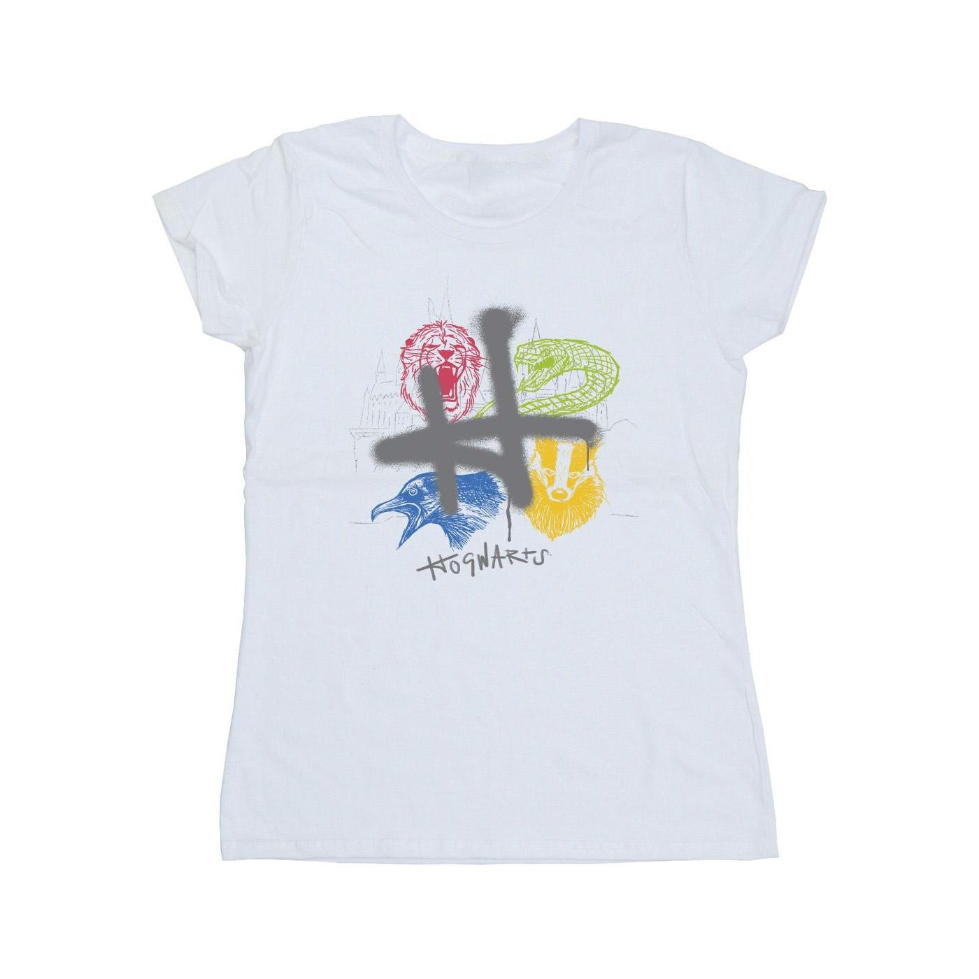 Image of Emblems H Spray Tshirt Damen Weiss M