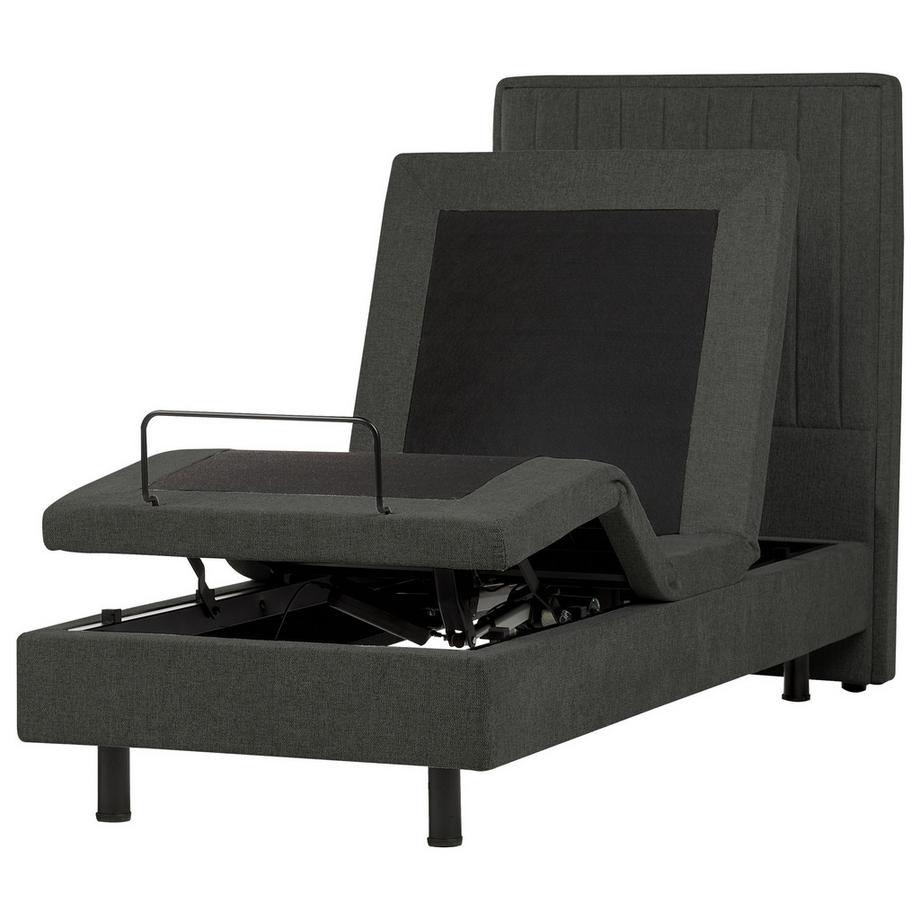 Beliani Lit réglable en Tissu  DUKE II  