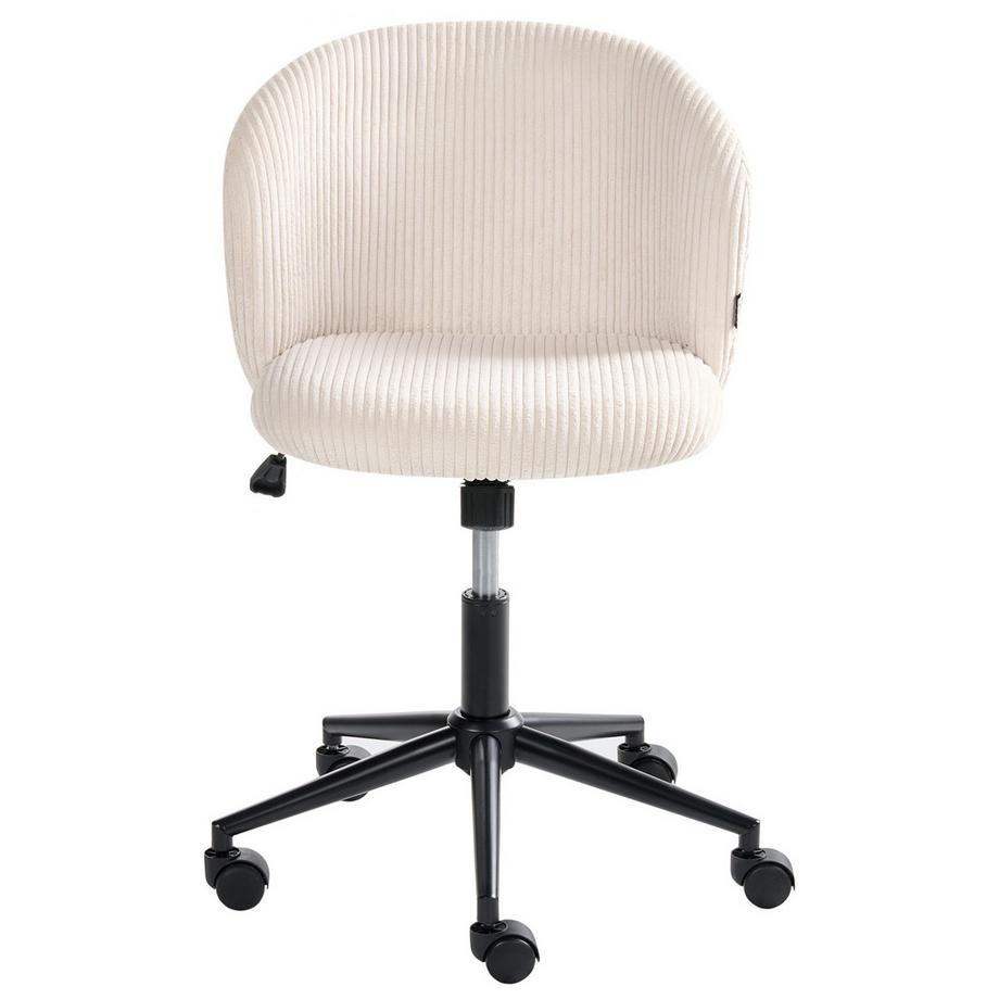 Beliani Chaise de bureau en Velours côtelé Moderne MILES  