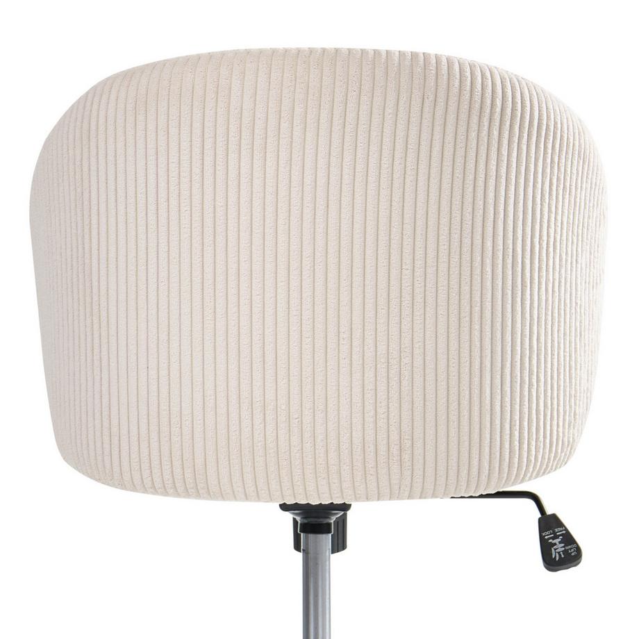 Beliani Chaise de bureau en Velours côtelé Moderne MILES  